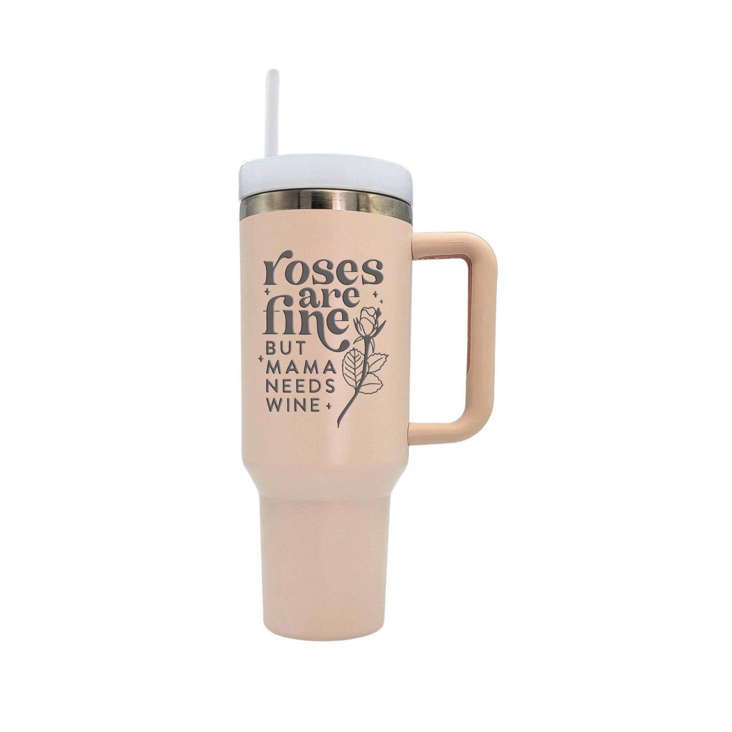 40 Oz. Roses Are Fine Handled Tumbler For Mothers Day