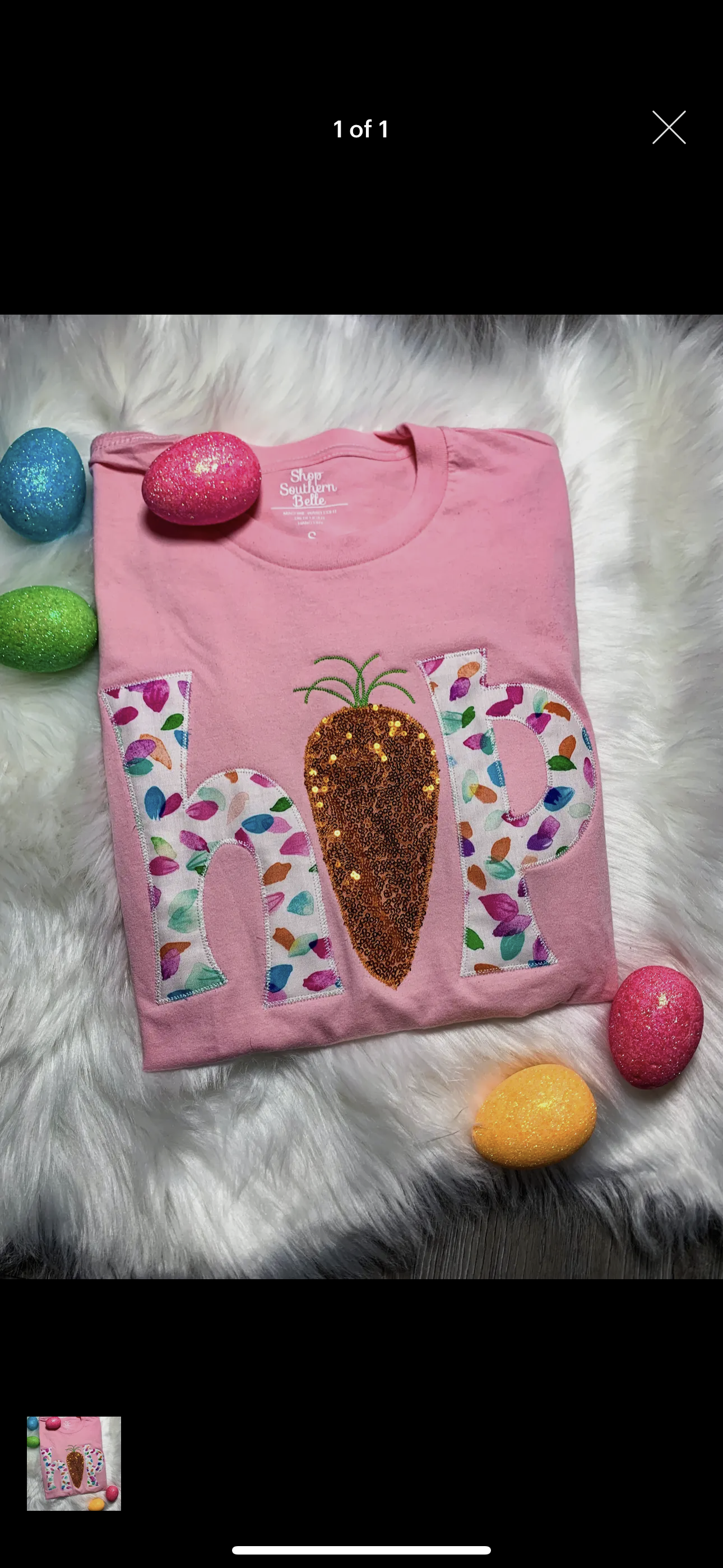 Hop Sequin Easter Tee