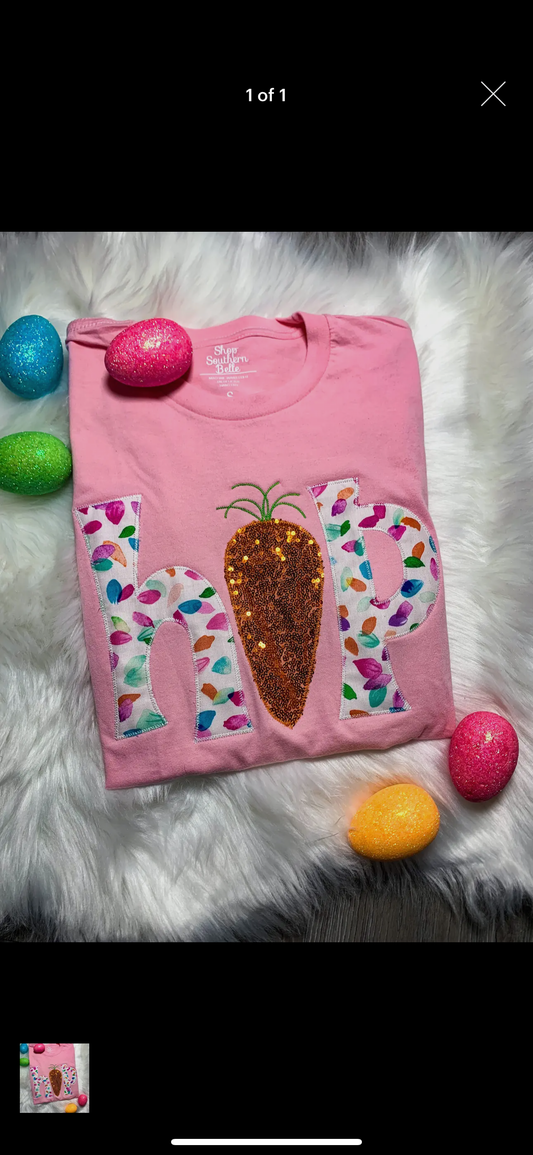 Hop Sequin Easter Tee