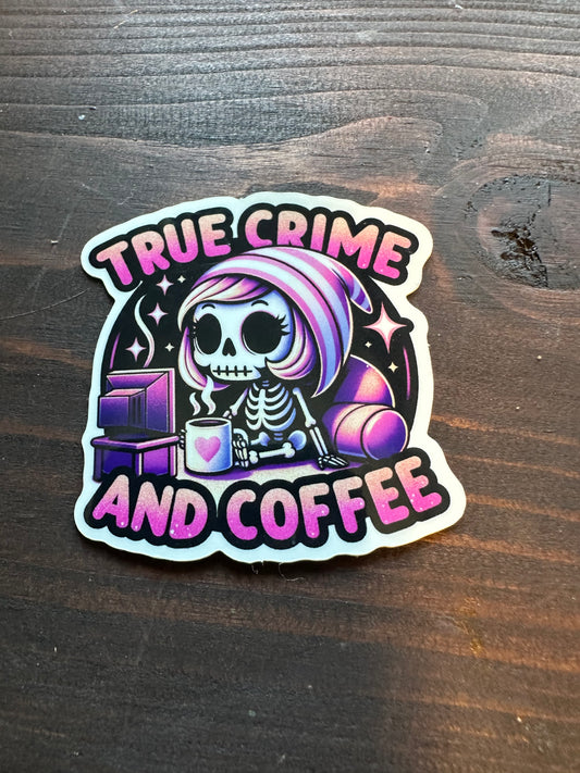 True Crime & Coffee Sticker