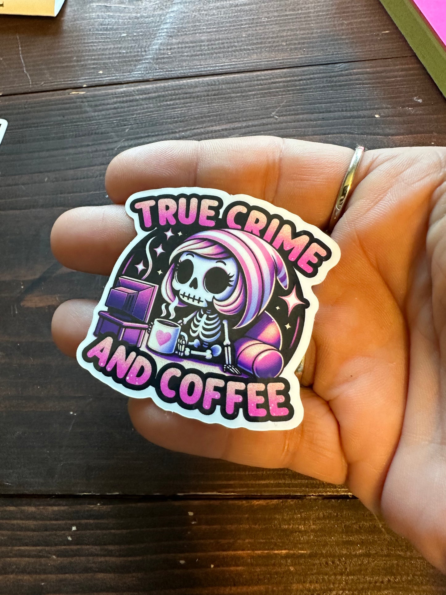 True Crime & Coffee Sticker